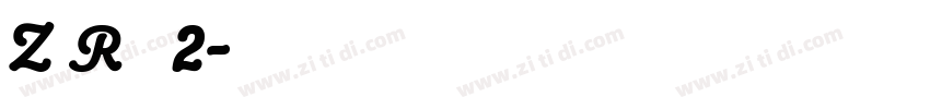Z R 全套2字体转换